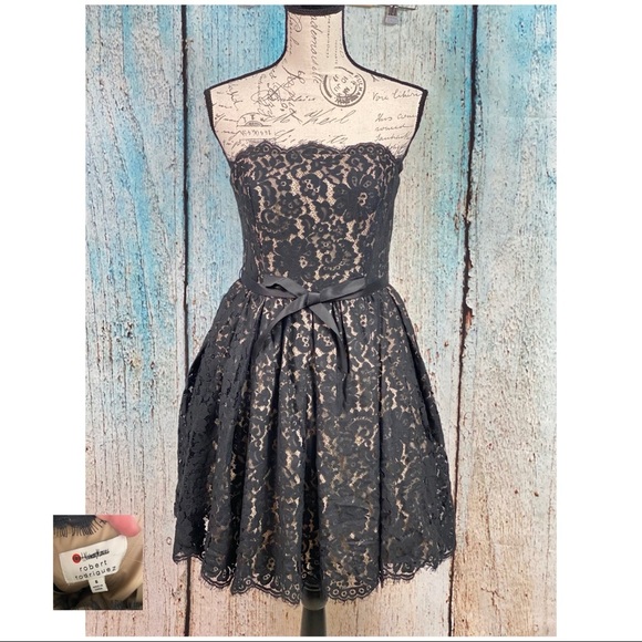 ROBERT RODRIGUEZ Target EUC Black Lace Cocktail Dress - Picture 2 of 16